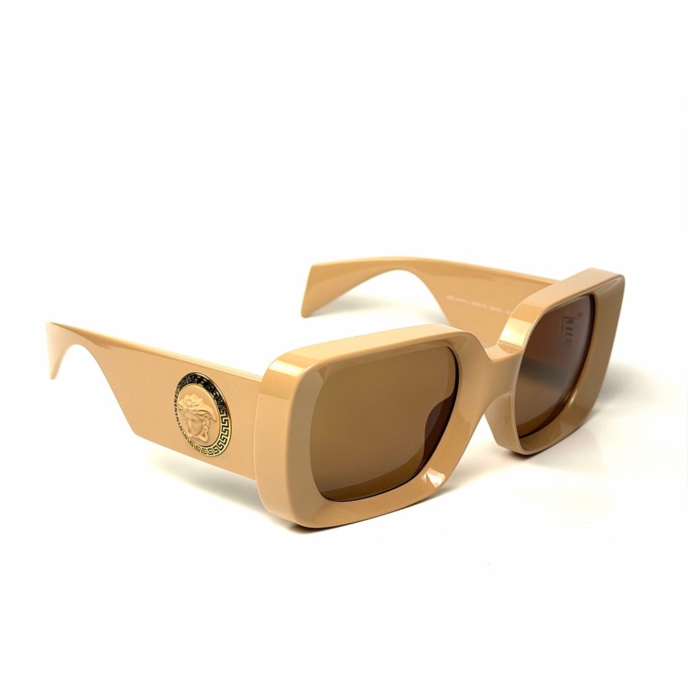 Versace Mod 4473U 5489/73 Beige Sunglasses with Medusa Detail - Picture 4 of 7
